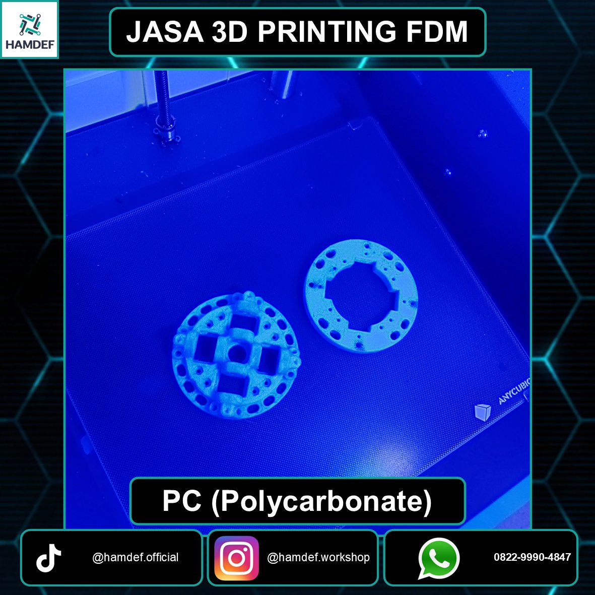 HAMDEF_Official's tweet photo. Polikarbonat/polycarbonate adalah kelompok polymer thermoplastik yang mengandung gugus karbonat dalam struktur kimianya. Polikarbonat digunakan dalam bidang teknik merupakan material yang kuat, tahan lama, tahan UV, dan beberapa jenisnya transparan secara optik. https://t.co/zy3aIT7bdc