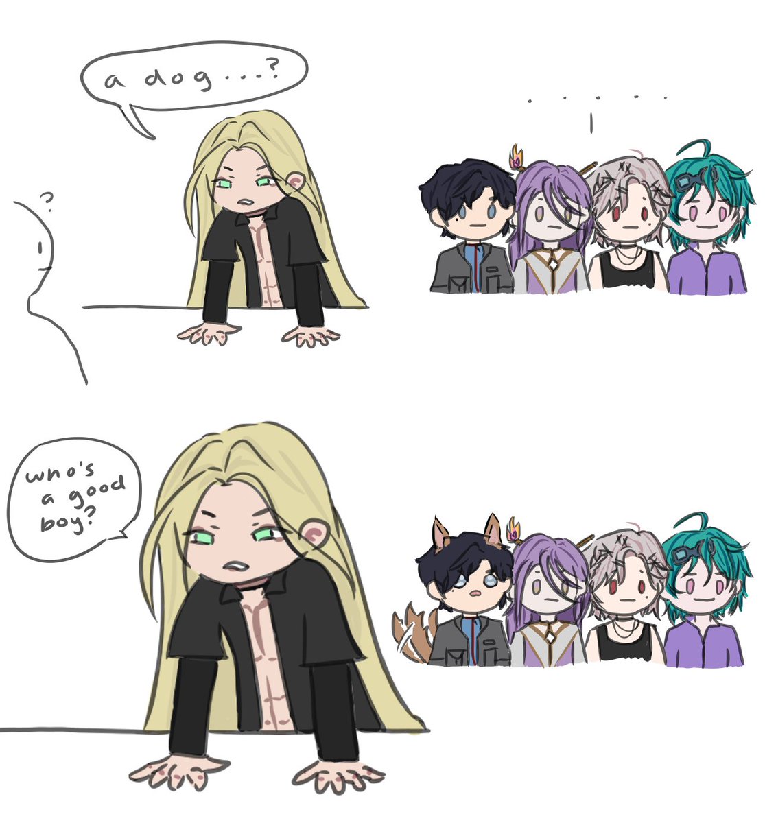 reiwlove's tweet image. who's a good boy?

#LockArt #Caenvas #ARTkariel #Katagallery #EliasDrawborne