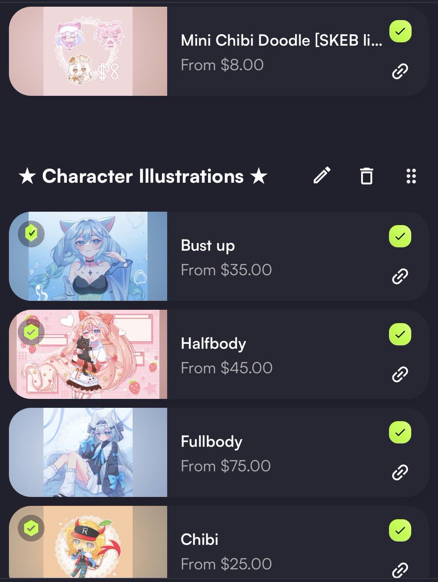 ꒰ᐢ. ̫ .ᐢ꒰ᐢ. ̫ .ᐢ꒱ Commission info &amp; samples!
$8 chibi doodle
Character illustrations starts from $25
VGen link below ⬇️ 

If you’re looking for a cute art style consider commissioning me!
#vgencomm #commissionopen
