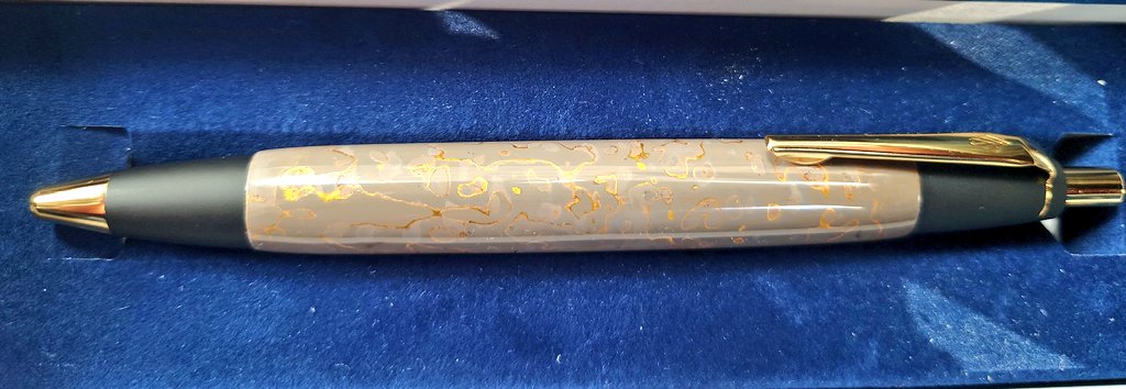 野原工芸 兆春塗り スタンダードBP 灰色×金 ゴールド金具 が届きました