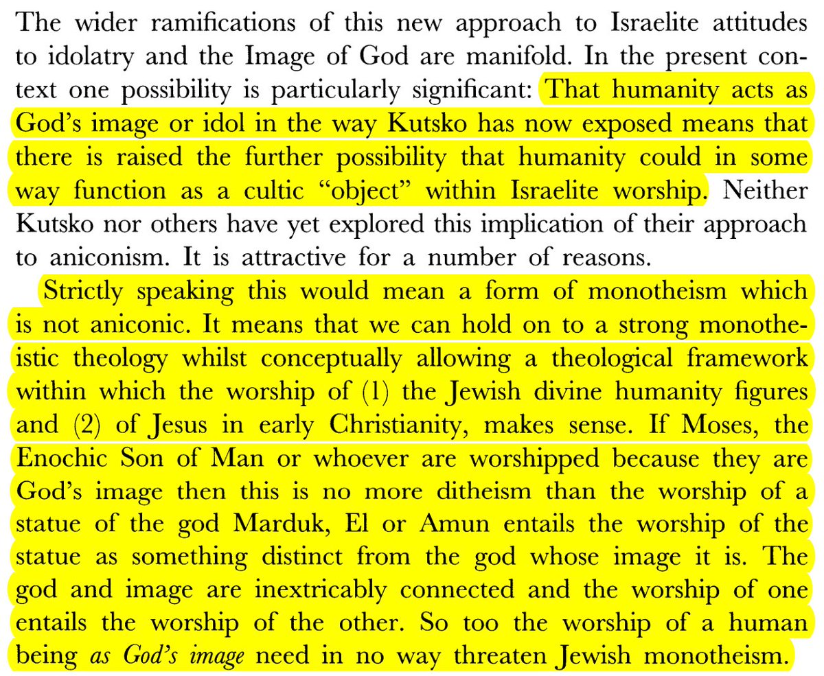 DeliciousOW's tweet photo. @JordanAcademia0 Fletcher-Louis, Crispin H. T. “The Worship of Divine Humanity as God’s Image and the Worship of Jesus.” Pages 112–28 in The Jewish Roots of Christological Monotheism https://t.co/fgdHM2pfAA