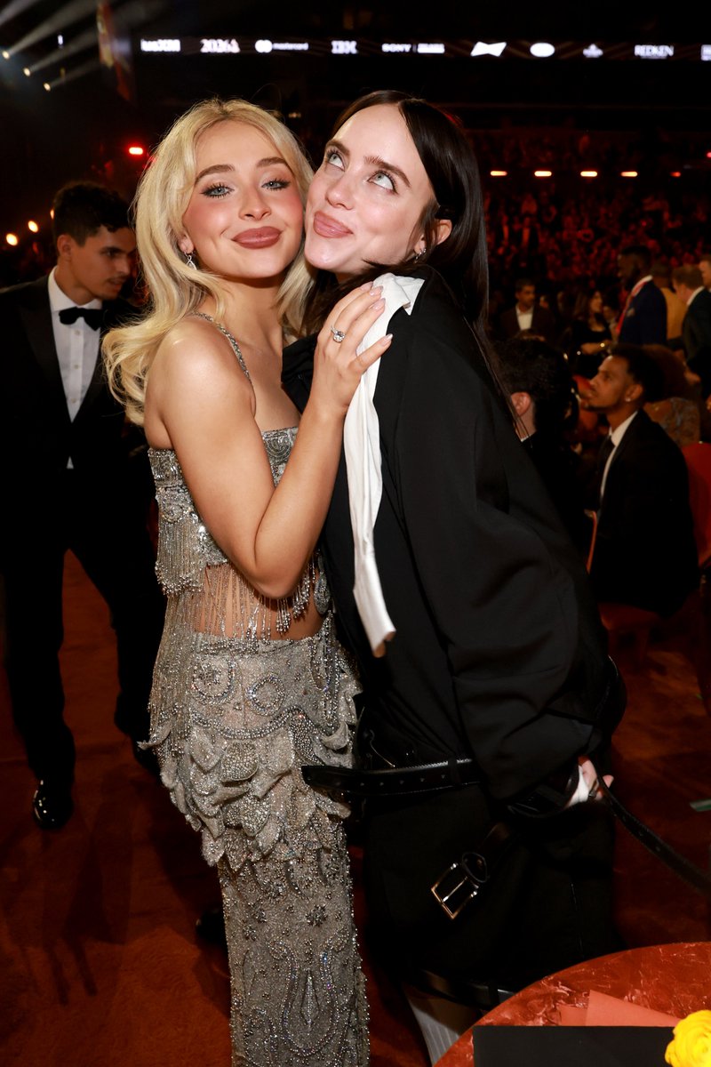 MTV's tweet photo. Thanks for the new phone wallpaper, @SabrinaAnnLynn &amp; @billieeilish!

📍 2026 #GRAMMYs https://t.co/9FWpWrsrgi
