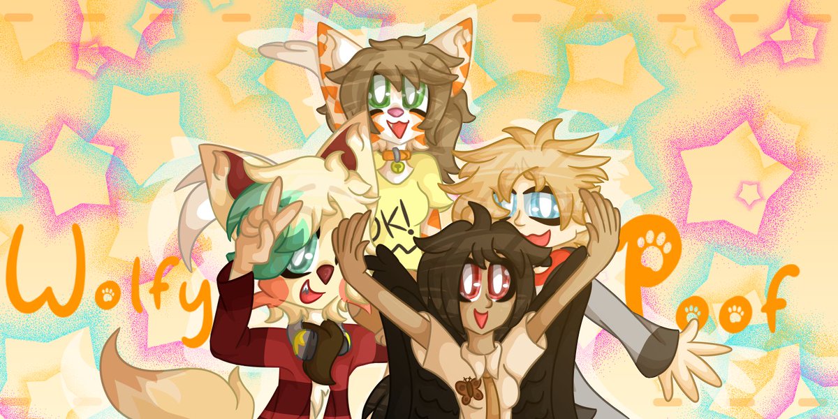 I made myself a banner to use for all the places I post art! ^ ^  

#digitalart #oc #ocart #originalcharacter #furry #furryanthro #furryart #furryoc #humanoc #cuteart #colourfulart