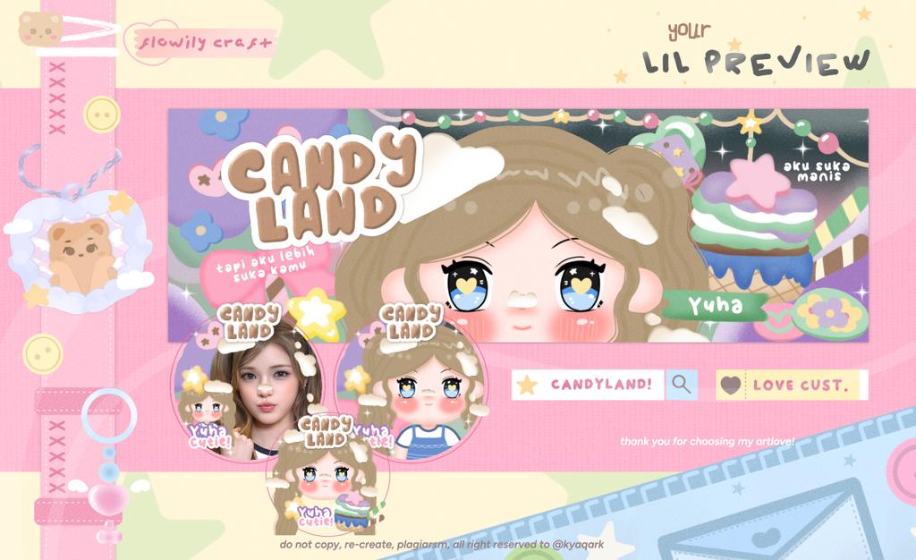 kyaqark's tweet image. Help repost, thank you 🩷

Kenalan yuk sama anak baruku dengan tema yang manis2, namanya Candyland 🍭 sayangi si manis ini iaaa dan kalo ada kesamaan dengan BA lain, bisa infokan ke aku melalui DM 🥺🫰🏻

#zonauang