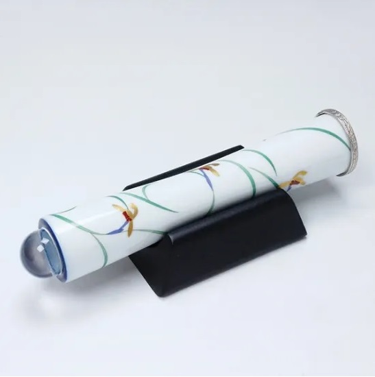 香蘭社 万華鏡 テレイド型 有田焼 美品 箱付 レア 有田焼万華鏡：香蘭社]宝づくし／テレイドスコープ[送料無料]