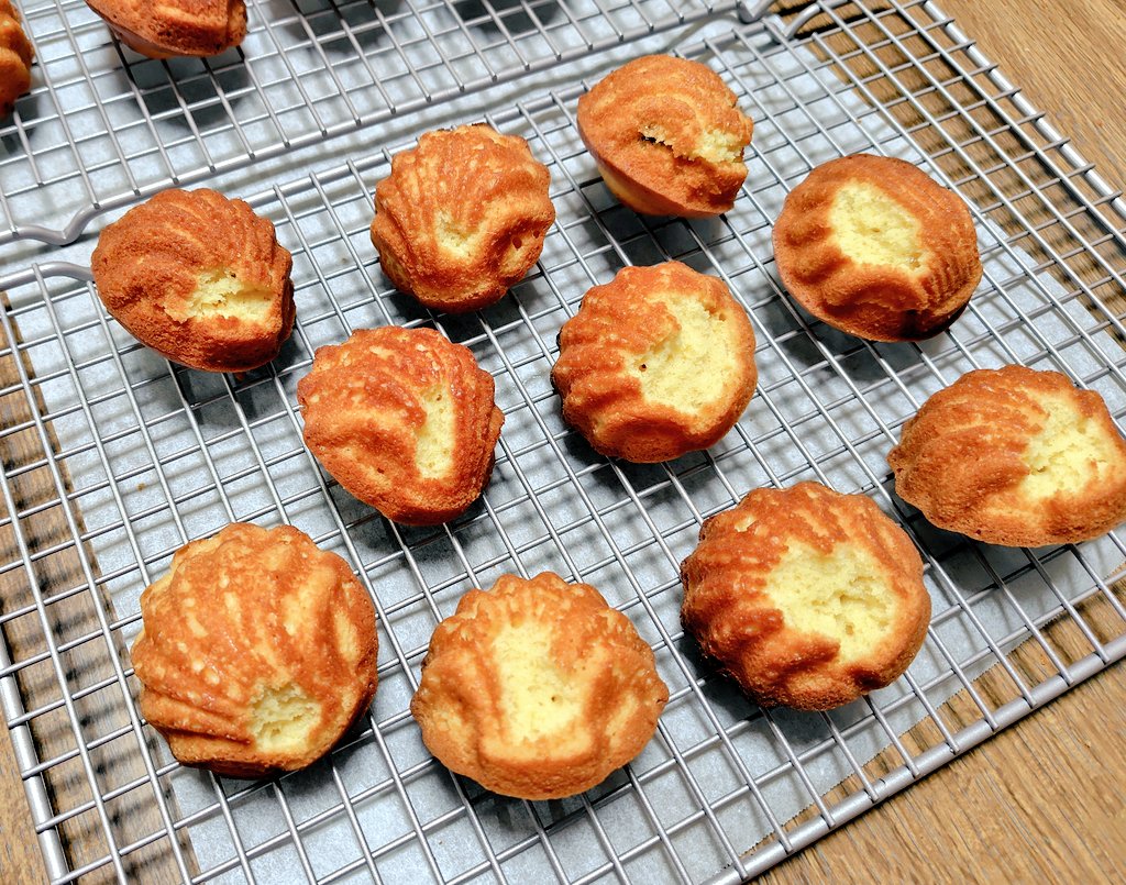 pan_make's tweet photo. マドレーヌを作った😊
半分は型にくっついてしまい
残念な結果に…😭

#お菓子作り
#マドレーヌ https://t.co/dgJq0PXiH5