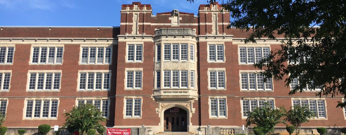 Better_Bham's tweet photo. 1 &amp; 2: @WoodlawnColonel HS, in Woodlawn, Birmingham AL
3: John Herbert Philips Academy, downtown Birmingham
4: Ramsay High School, Five Points, Birmingham https://t.co/X6qnKQzcc0