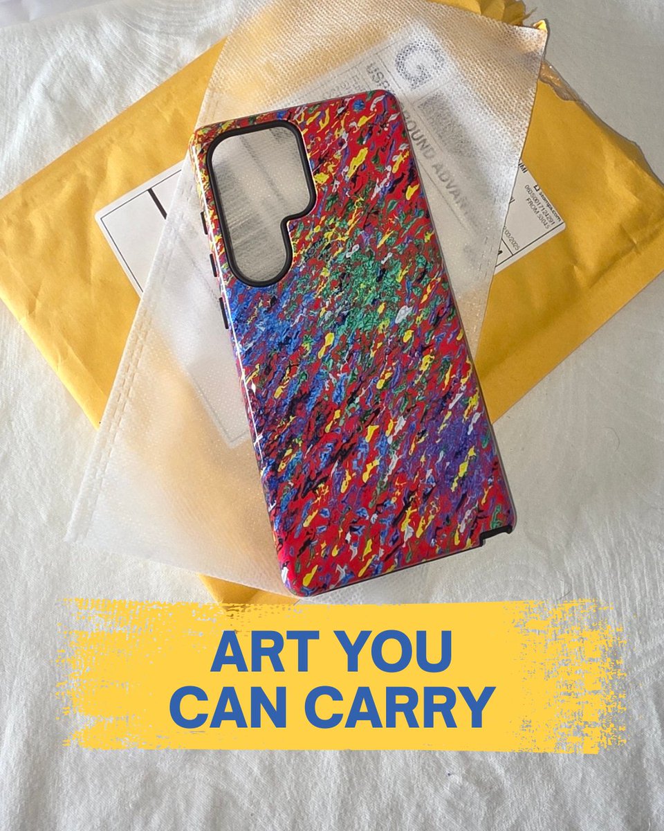 GeoffSwetz's tweet photo. I like art that lives with you, not just on the wall. This phone case is one of my paintings, just in a format you actually carry. 🎨📱

DM me if this is your kind of everyday art.

#AbstractArt #ArtLovers https://t.co/Y7vYVKj8v9
