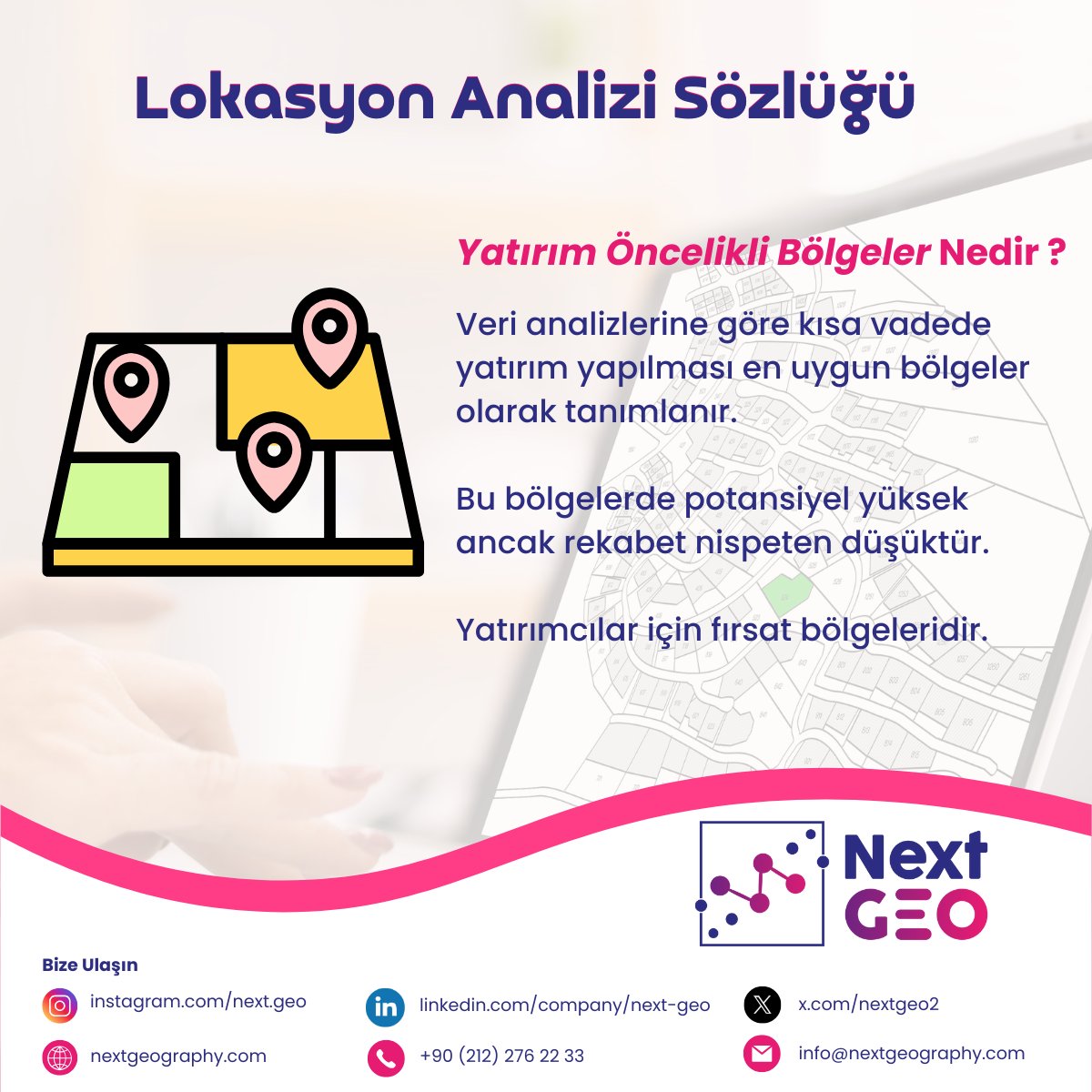 NextGeo2's tweet photo. Yatırım Öncelikli Bölgeler

Veri analizlerine göre kısa vadede yatırım yapılması en uygun bölgeler olarak tanımlanır. Bu bölgelerde potansiyel yüksek ancak rekabet nispeten düşüktür. Yatırımcılar için fırsat bölgeleridir. https://t.co/Em0BHti4rM
