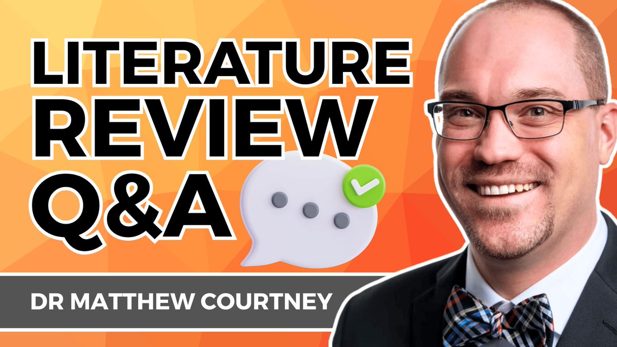 gradcoachdotcom's tweet photo. 🚨 THIS WEEK: Join our free Literature Review Q&amp;A with Dr Matthew Courtney. Get your burning questions answered in real time. Limited spots - grab yours now - https://t.co/GMTwNXDKZQ

#dissertation #thesis #phdlife #phd #research #researcher #literaturereview https://t.co/3BCeCiDvf5