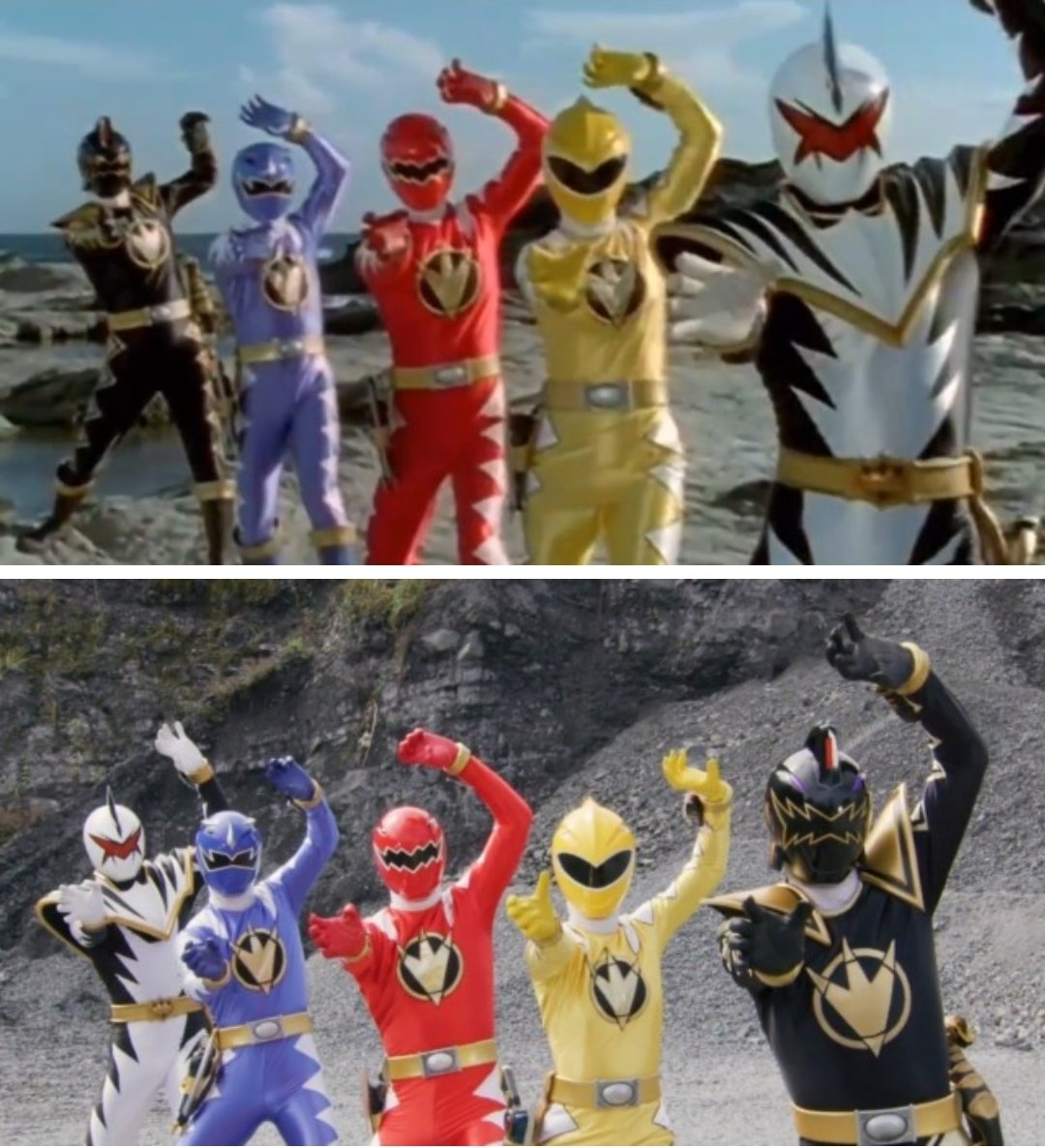 Two decades of rampaging!! ️💙💛🖤🤍 #abaranger #supersentai