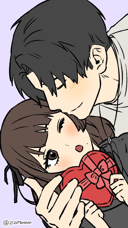 sealkkotsu's tweet photo. Always love kisses from my sweetheart #yutamimi https://t.co/924fpUhtal