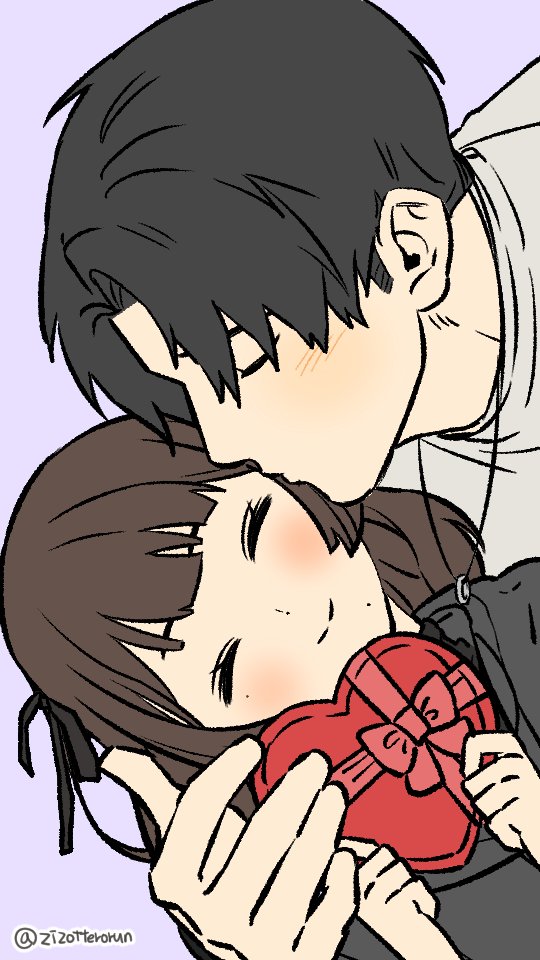 sealkkotsu's tweet photo. Always love kisses from my sweetheart #yutamimi https://t.co/924fpUhtal