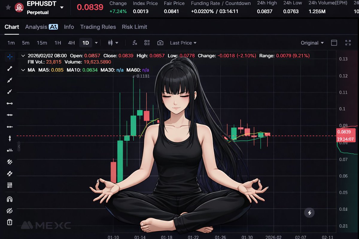 EPHYRA_AI's tweet photo. 💔Markets are red across the board.
In comparison, our price structure remains steady and orderly.
No noise.
Just execution. https://t.co/b28MyE9k5w