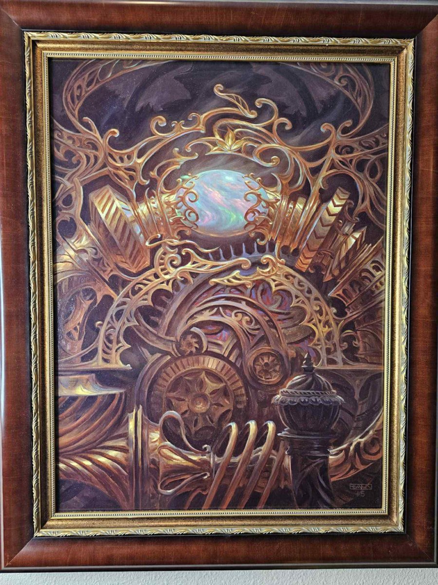 MissouriMTG's tweet photo. The original art to mox opal kaladesh masterpiece is for sale for low 6 figures. https://t.co/8EptzUFgS2