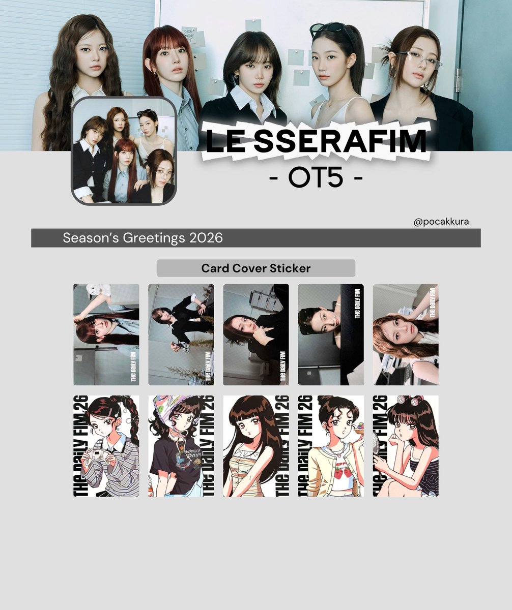le sserafim <season's greetings 2026> template | wishlist