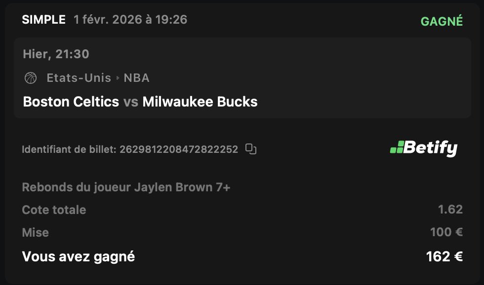 theo69prono's tweet photo. PERFECT #NBA ICI🔥

Public⬇️
Brown +6.5 REBS @1.62 ✅
Williams -8.5 REBS @1.69 ✅

@Theo69Pass⬇️

3/4 ✅ dans le Pass🔥

Superbe nuit dans le pass et nouveau PERFECT ici, on les compte plus 🤓
Qui avait suivi? 👀

MAX de ♻️❤️ pour la suite https://t.co/bUbdKFlFO7