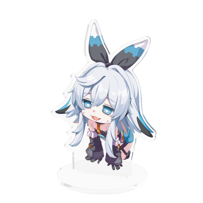 ピクシブファクトリーさんで作った重装ウサギのアクスタ クラインと並べると良い感じ 【崩壊3rd】「重装ウサギ」アクリルスタンド | 個人的に欲しいからグッズ化したショップ #booth_pm