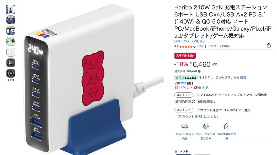 240Wがこの価格は…。 でも前このメーカー(TOPADRE)の別製品買ったとき