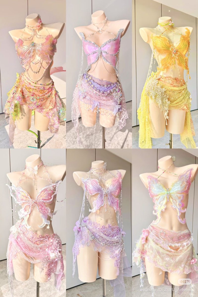 insperarise's tweet image. butterfly fairy dress 🎀