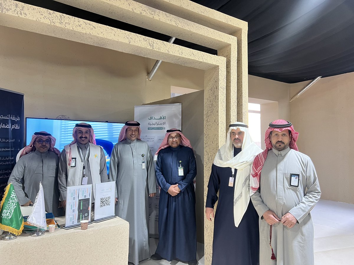 جانب من مشاركة فرع وزارة الموارد البشرية والتنمية الاجتماعية بمنطقة #الحدود_الشمالية في النسخة العاشرة لـ #مهرجان_الصقور بمحافظة #طريف.