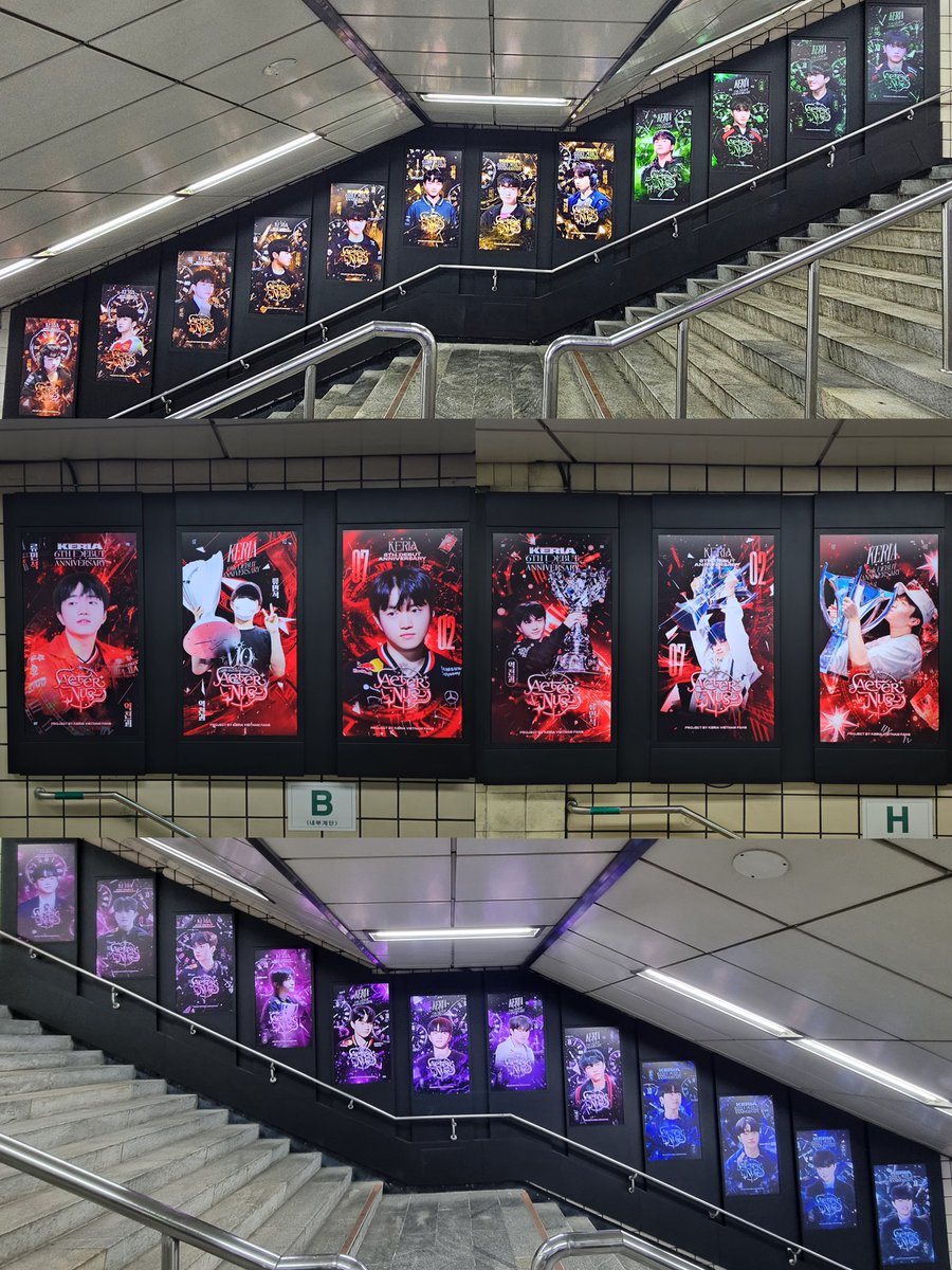 wewowewuwi's tweet photo. 누모 예쁘다~ 🥺
신촌역에서 베트남 팬들이 준비한 케리아 데뷔 6주년 기념 LED입니다.
LED 패널은 3번 출구 계단과 2호선 출입구 양쪽에 설치되어 있어요 💖

#Keria #케리아 #HappyKeria6thdebut #DearKeriaVN @T1Keria https://t.co/GxhqYLOIJx
