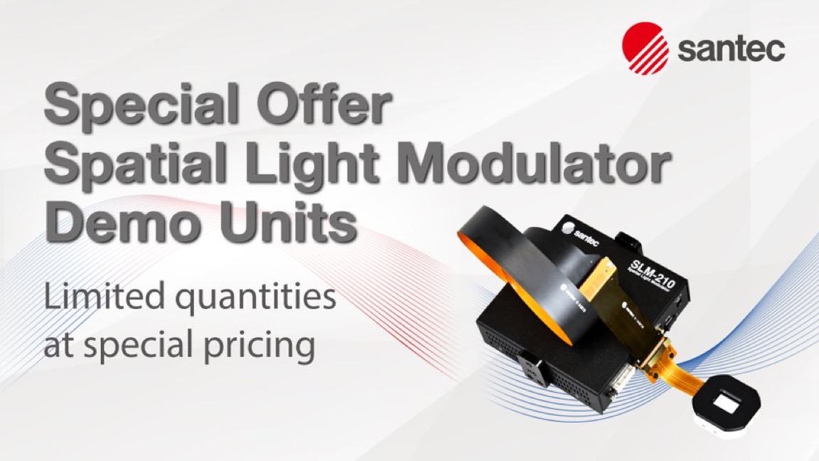 santec_corp's tweet photo. Test a Spatial Light Modulator under real lab conditions.
Demo units now available at special pricing for beam shaping, holography, and adaptive optics, quantum computing applications. Limited quantities.
#SLM #Photonics #OpticalEngineering https://t.co/hy3iZFLNZR