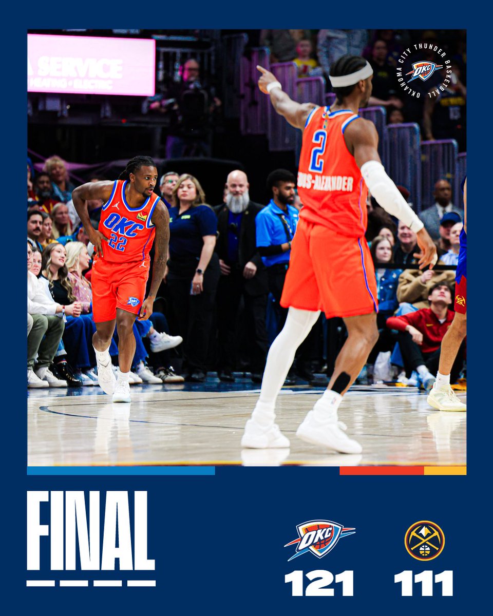 okcthunder's tweet image. Wire-to-wire W ⚡️