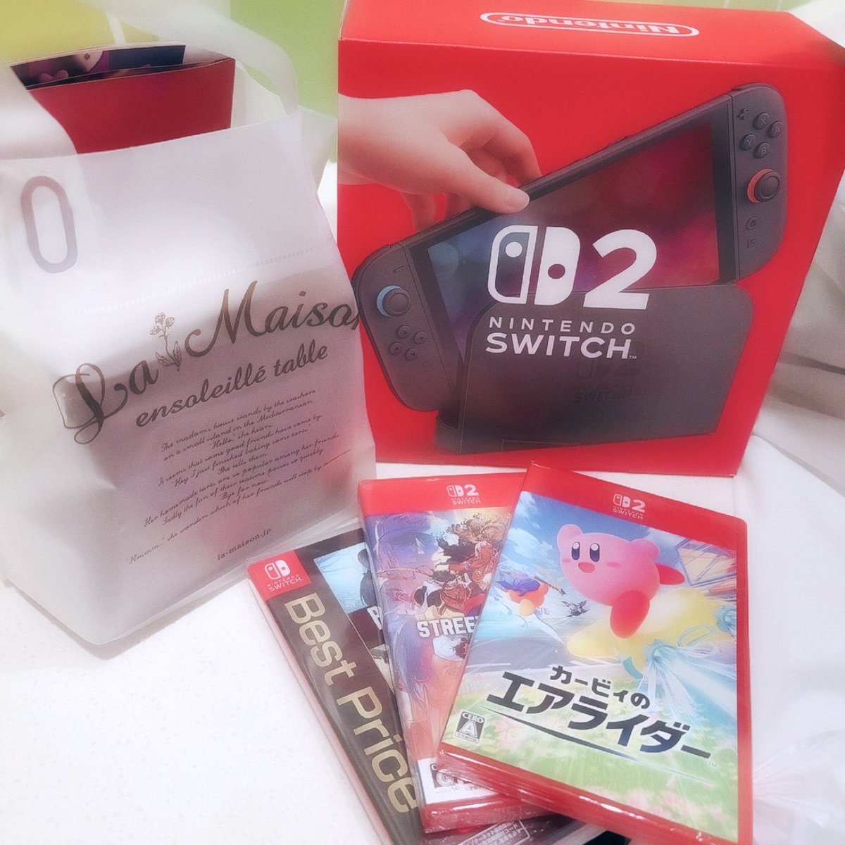 chukipriii's tweet photo. やっと手に入れたSwitch2〜〜🤍✌️✌️✨ https://t.co/7W8Z5GpkYa
