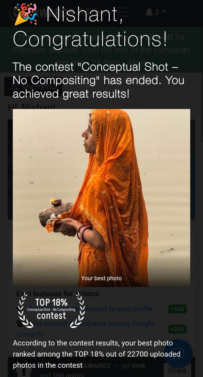 subhamoggy's tweet photo. #35awards

Very happy that my photo  reached the TOP 18%  at 35AWARDS... In conceptual shot -no compositing 
#subhamoggy https://t.co/YV5Bw2ZlhE