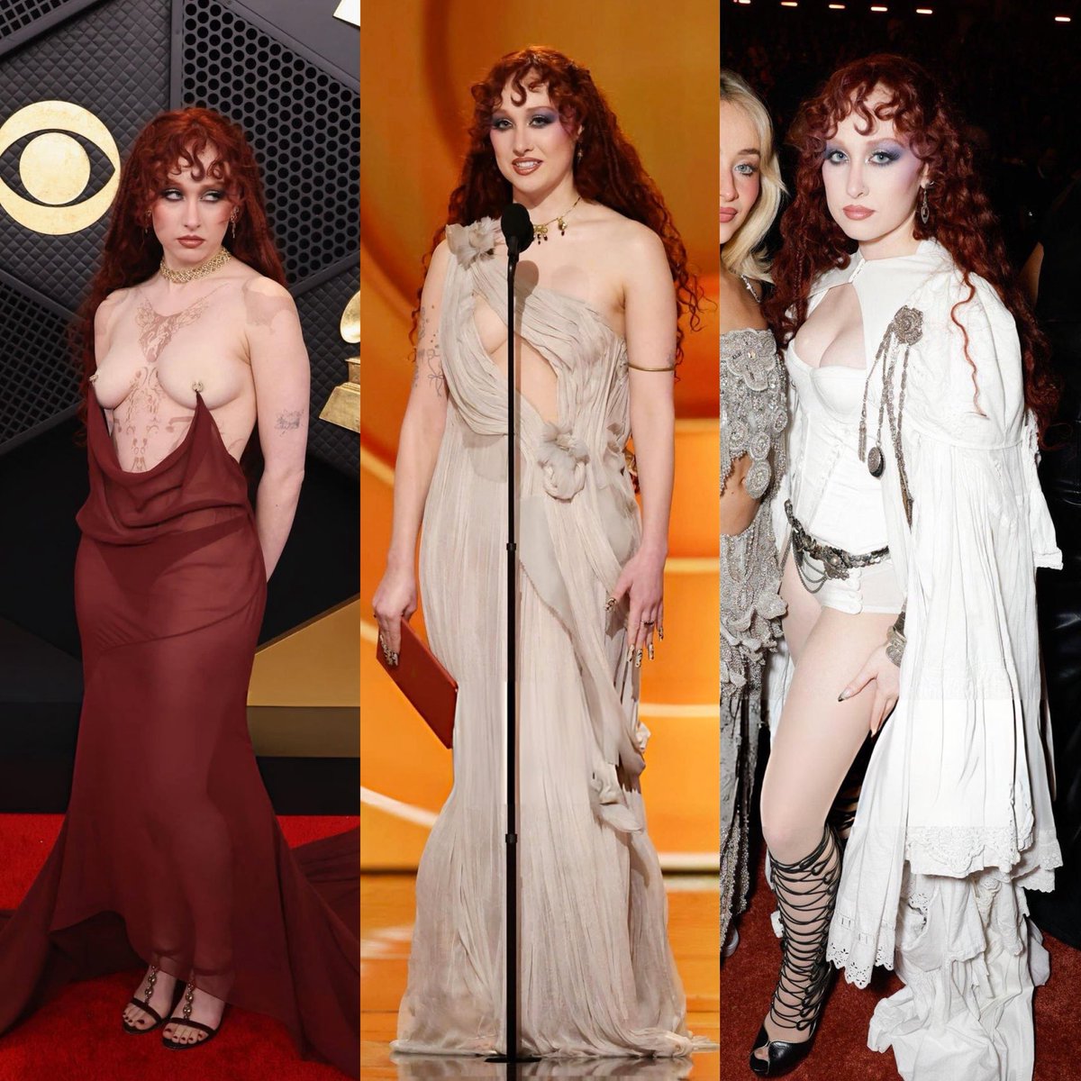 all three of chappell roan’s looks for the 2026 #GRAMMYs tonight! ⋆.˚⟡ ࣪ ˖