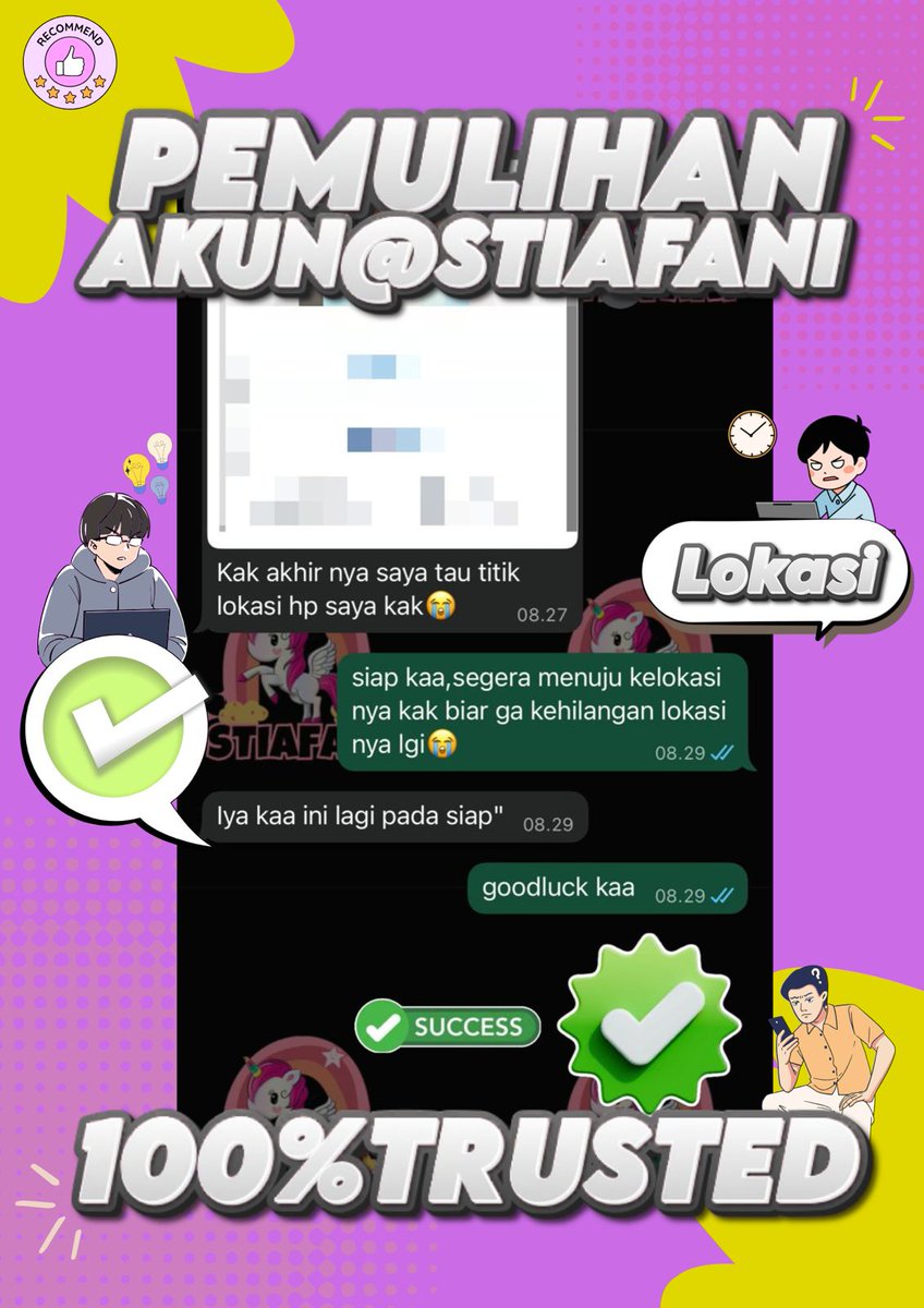 immensde's tweet image. JASA ❕❕
PEMULIHAN AKUN DAN HAPUS AKUN

💜&amp;gt;JASA HAPUS AKUN 
💜&amp;gt;PULIHKAN BALIKIN AKUN LUPA PASWORD/KE HACK
💜&amp;gt;JASA LACAK LOKASI
💜&amp;gt;SADAP WA
💜&amp;gt;LACAK HP HILANG BY NO HP/IMEI
💜&amp;gt;JASA HACK/PEMULIHAN AKUN (EMAIL,IG,WA,TWITER/X, FB,TIKTOK)

FAST RESPON WA