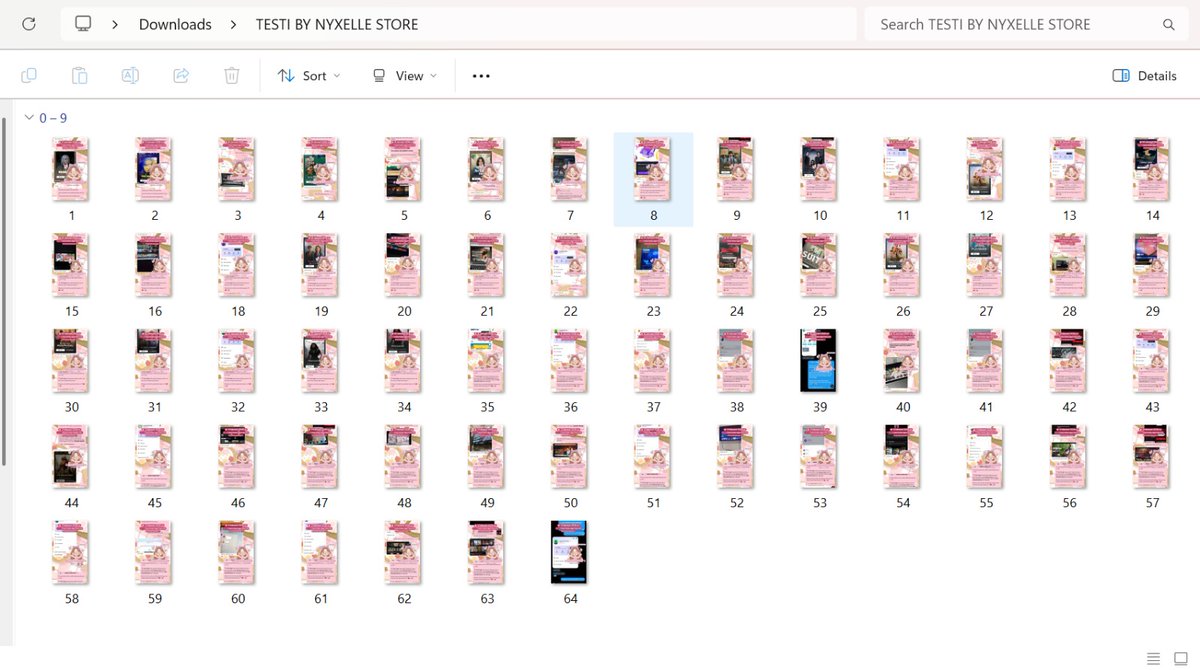 nyxellestore testi 100+ / WA di link bio tweet media