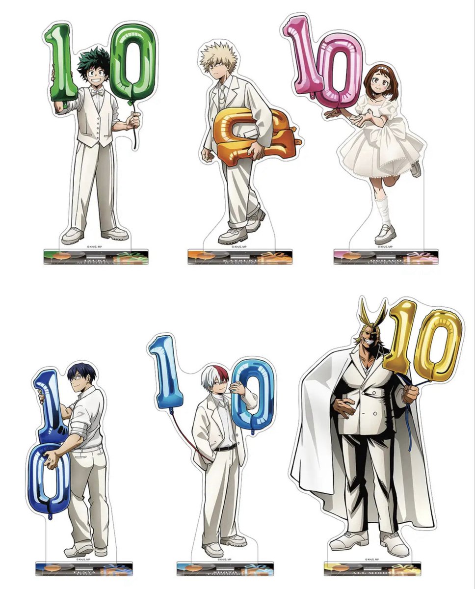 僕のヒーローアカデミア アクリルスタンド 10周年スタートダッシュ
