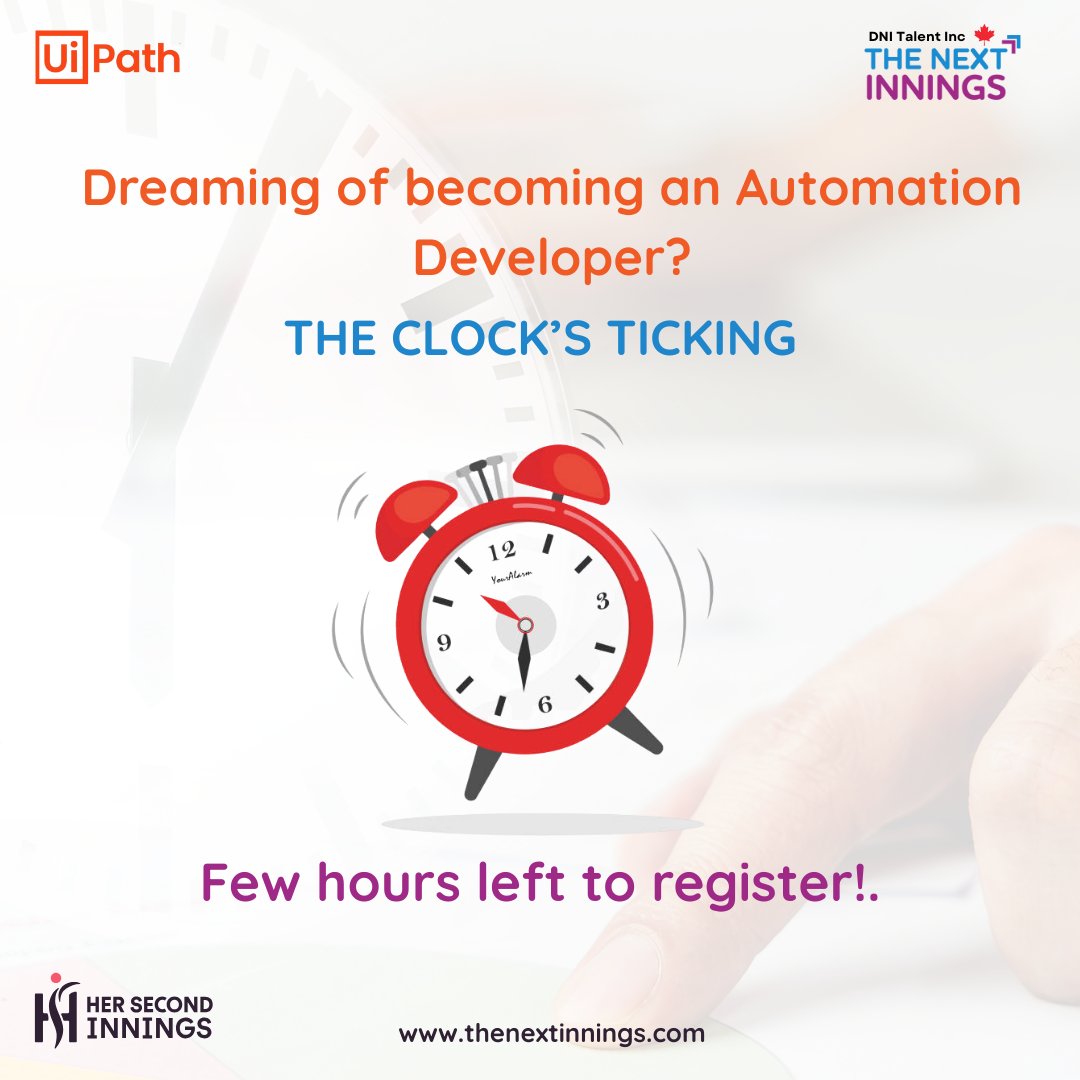 Dreaming of becoming an Automation Developer?

Perfect for beginners, career switchers, and professionals restarting their IT journey.

👉 Register now:
bit.ly/3LW90r4

#Automation #UiPath #AutomationDeveloper #RPA #CareerRestart #Upskill #ITCareers