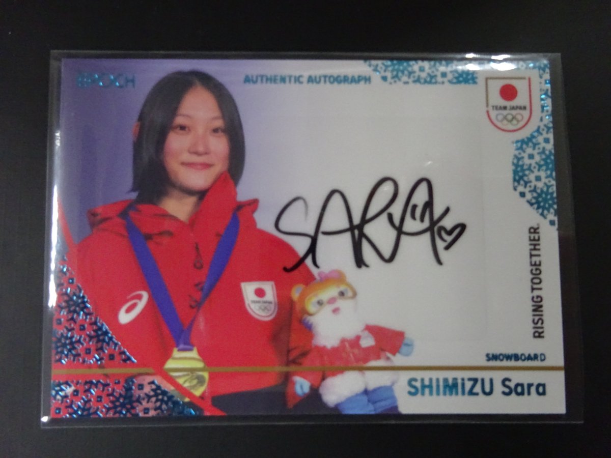 スノーボード ) 2026 TEAM JAPAN WINTER ATHLETES 清水さら 直筆サイン