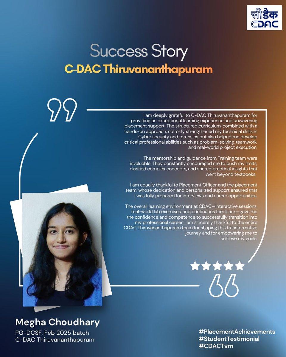 CDAC Thiruvananthapuram Training tweet media