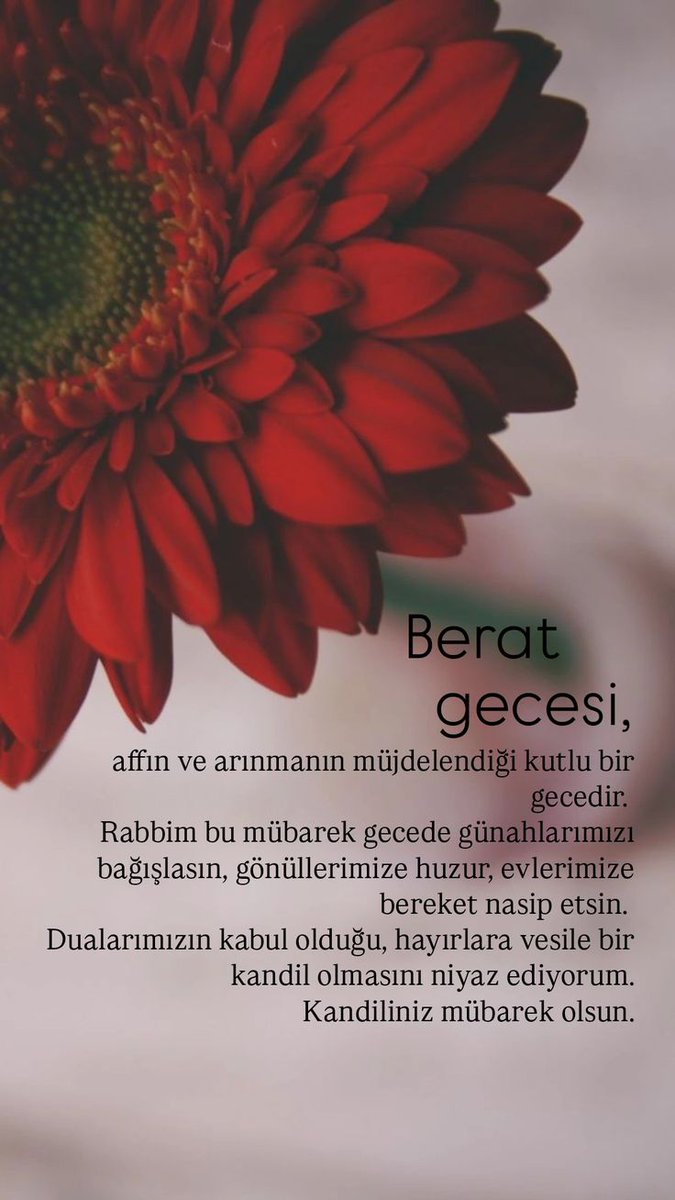 Berat gecemiz
Mubarek olsun
#BeratKandilimiz