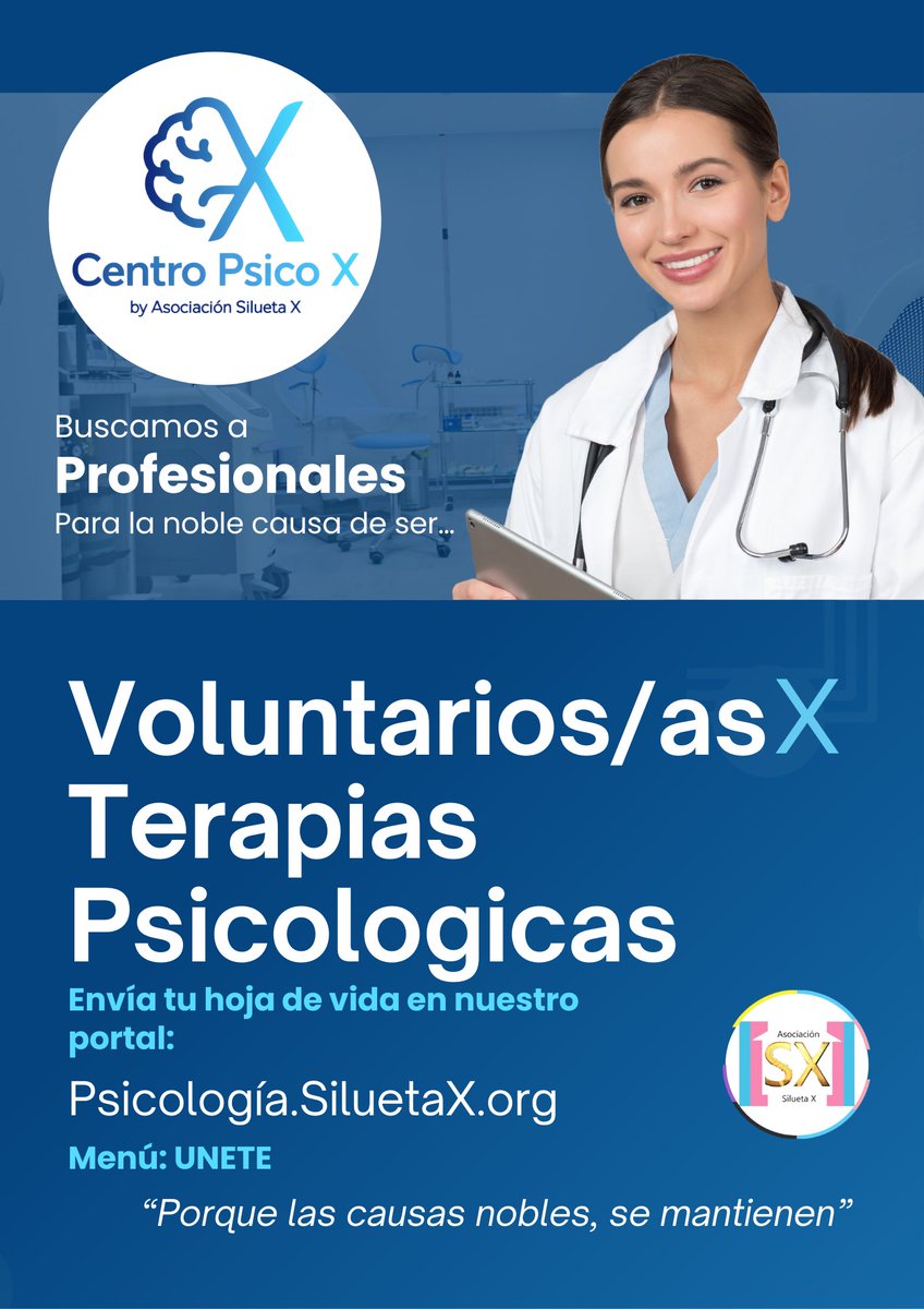 ¿Tu título profesional es un papel en la pared o una herramienta de libertad? 🧠✨

No seas un observador. Sé el cambio. 👉 Sube tu CV en: psicologia.siluetax.org 📍 Menú: ÚNETE y contribuye a una auténtica causa social: Centro Psico X. 

#SiluetaX #CentroPsicoX #PacienteX