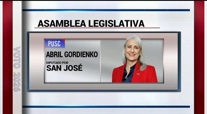 Una alegría en todo esto.

Abril Gordienko quedaría electa como diputada por San José ❤️💙

Un orgullo ser representado por <a href="/AbrilGordienko/">Abril Gordienko López❤️🇨🇷</a>🇨🇷