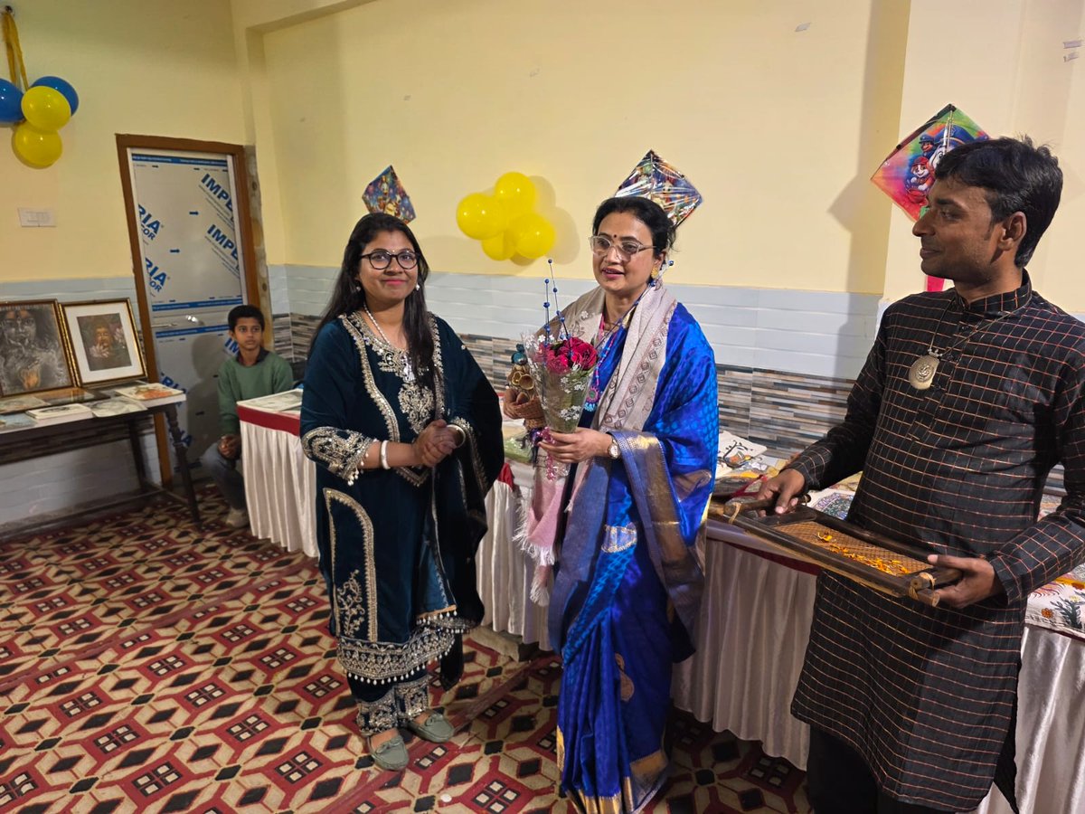 ArtCultureBihar's tweet image. कला एवं संस्कृति विभाग, बिहार एवं जिला प्रशासन समस्तीपुर के संयुक्त तत्वाधान 31 जनवरी 2026 को आम्रपाली प्रशिक्षण केंद्र में मकर संक्रांति महोत्सव का आयोजन किया गया।
#artculturebihar #makarsankranti2026 #makarsankranti #makarsankrantispecial @DM_Samastipur