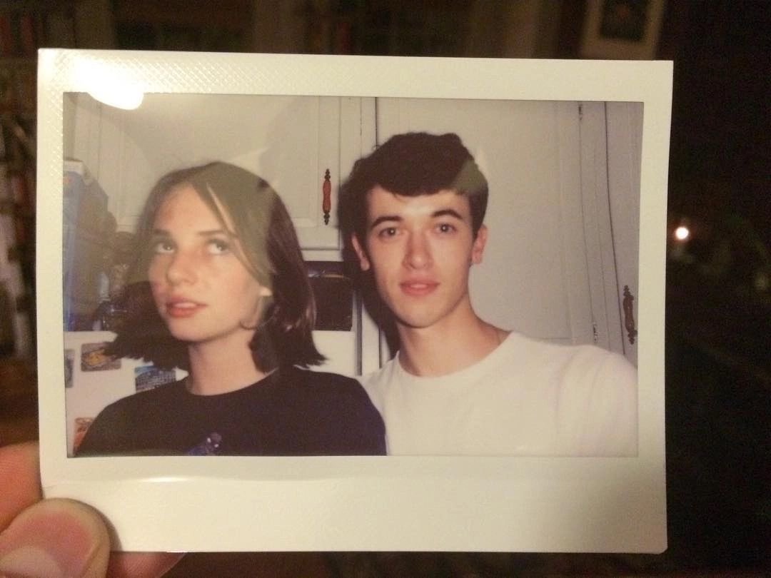 croissantom's tweet image. fetus maya hawke and tom blyth juilliard era 🥹🫶