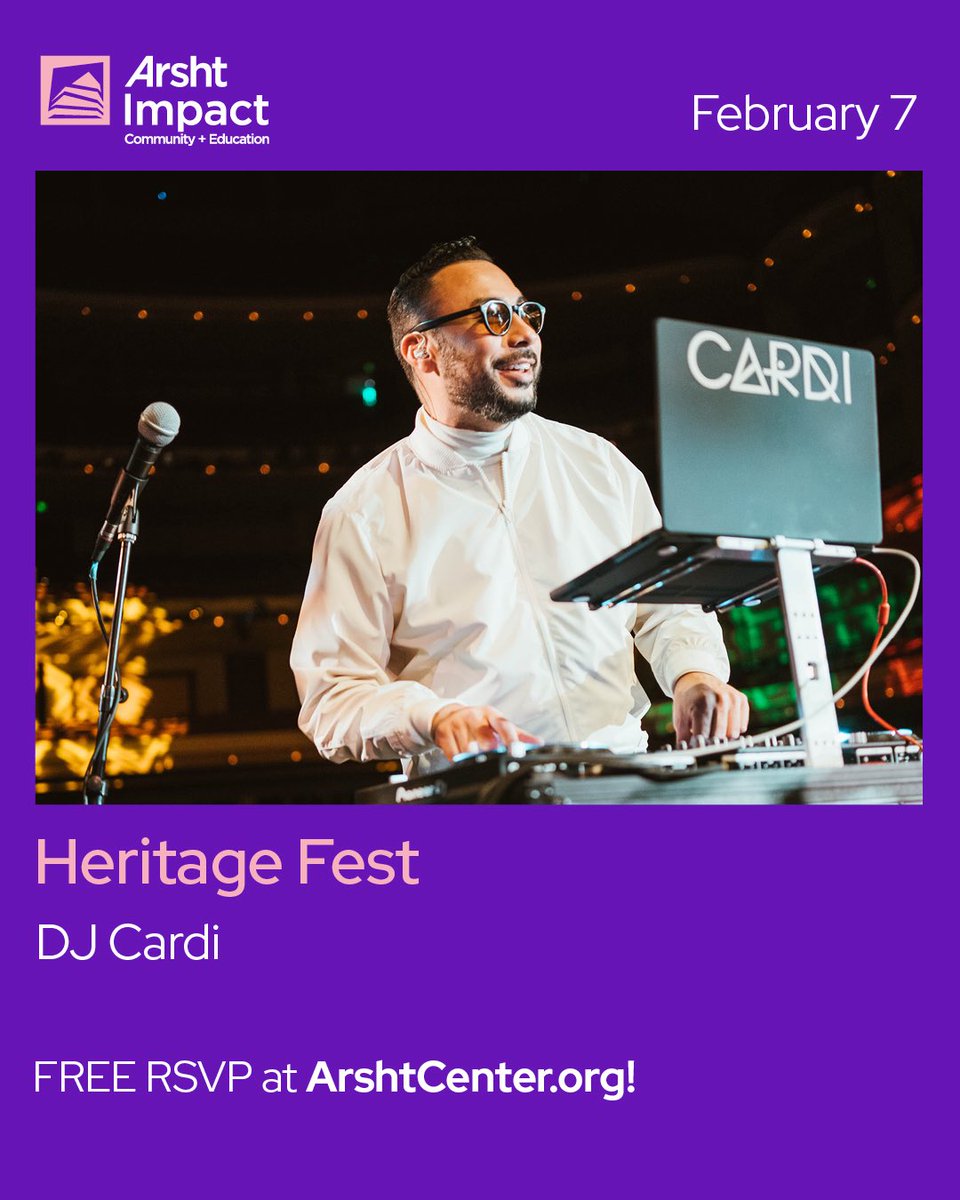 Saturday February 7th Heritage Fest at The Arsht with DJ Cardi