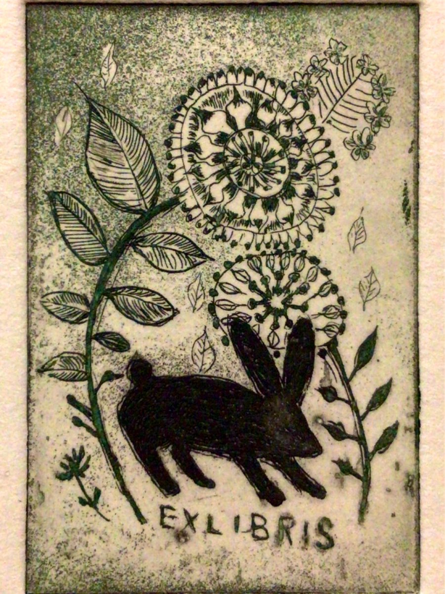 うさぎの作品集めてみました #うさぎの絵 #カラーマスター #銅版画