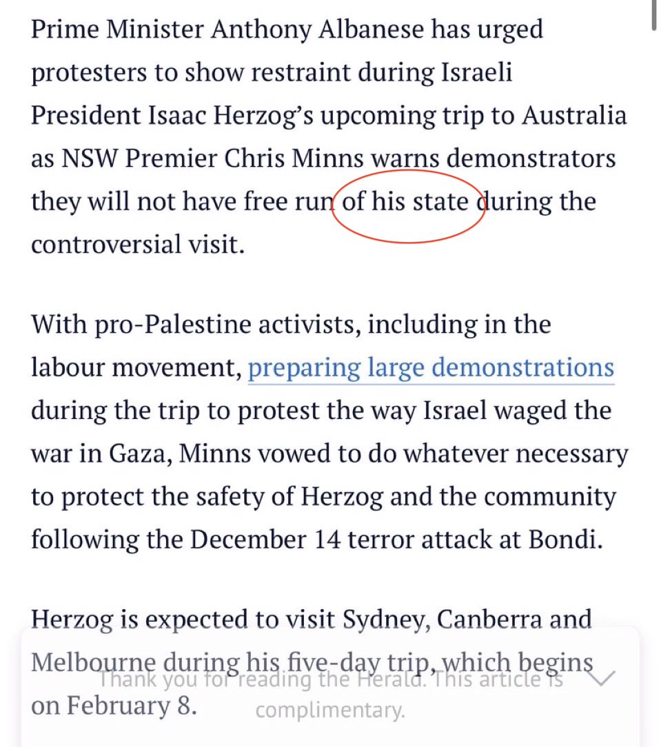 Kris_etc_'s tweet photo. Whose state? #Minge can get fucked. He's an employee of #NSW taxpayers, not their ruler. This is bizarre zionist exceptionalism that is blatant posturing. https://t.co/JJE9dGGqYS