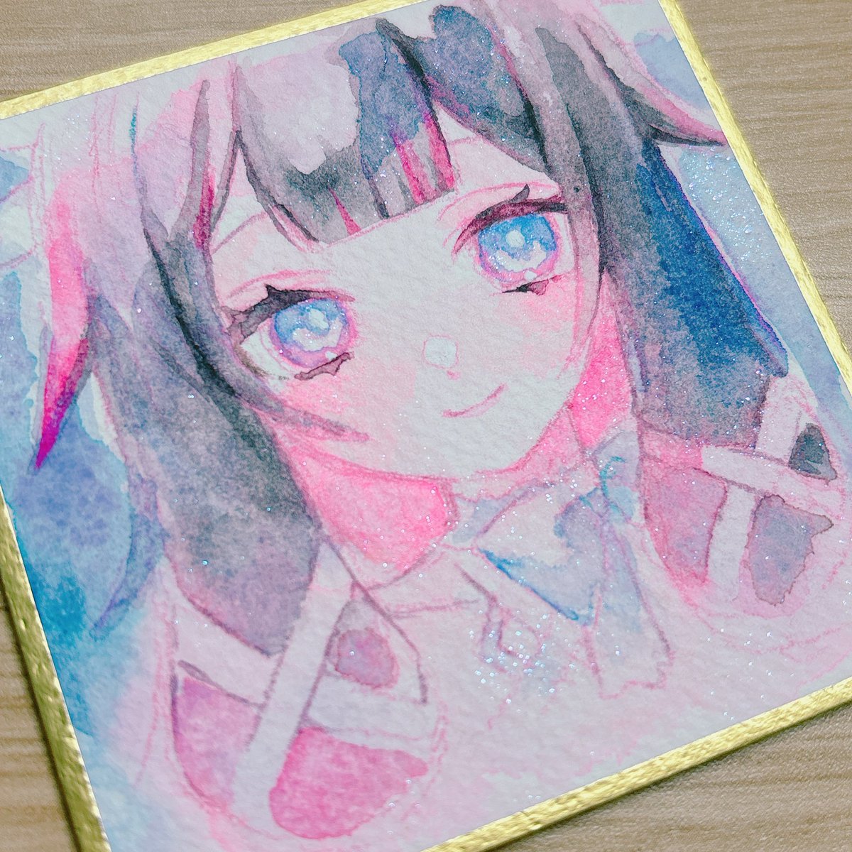 コロンビーナの色紙キラキラにした🌙✧*｡