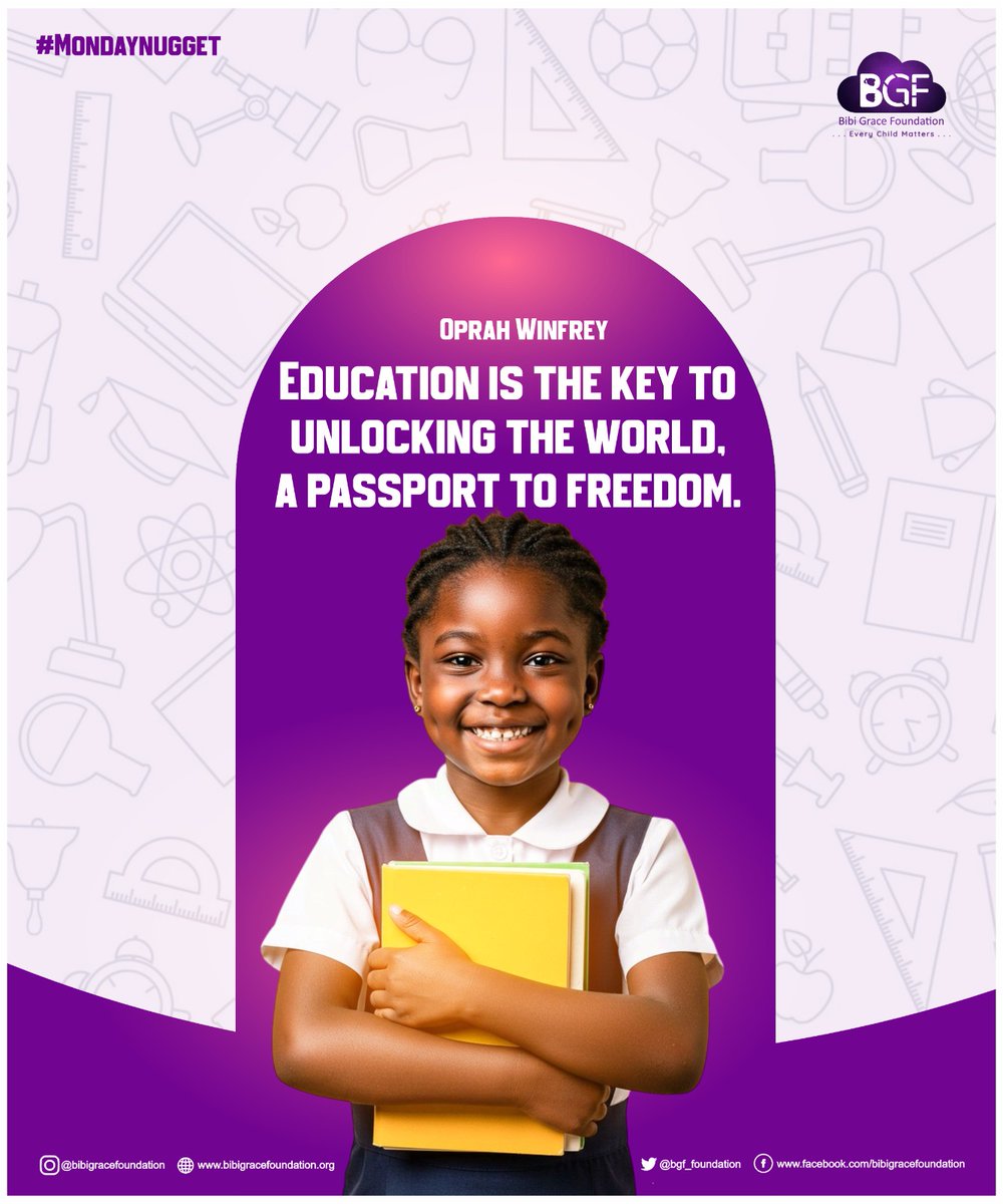 Happy New Week

This week, let’s invest in the minds of our children like their future depends on it… because it truly does.

Teach them to read.
Teach them to ask questions.
Teach them to believe they can learn anything.