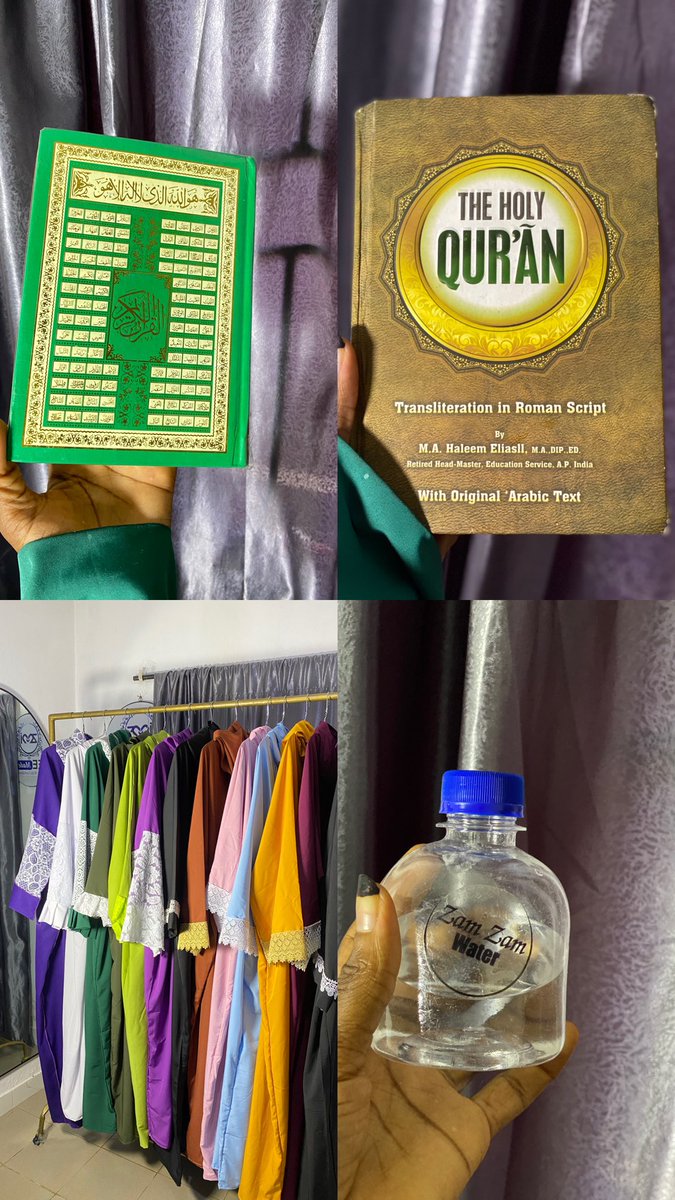 zeemade_it's tweet image. I take God beg you help me Retweet.🙏

Another week, another reminder that I’m your go-to vendor for Muslim essentials &amp;amp; Ramadan packages.🌙
The following items are available:
Ramadan gift boxes
Prayer dresses (Khimar)
 Quran
Prayer mats
Digital counters
Tasbih
 Zamzam water &amp;amp;