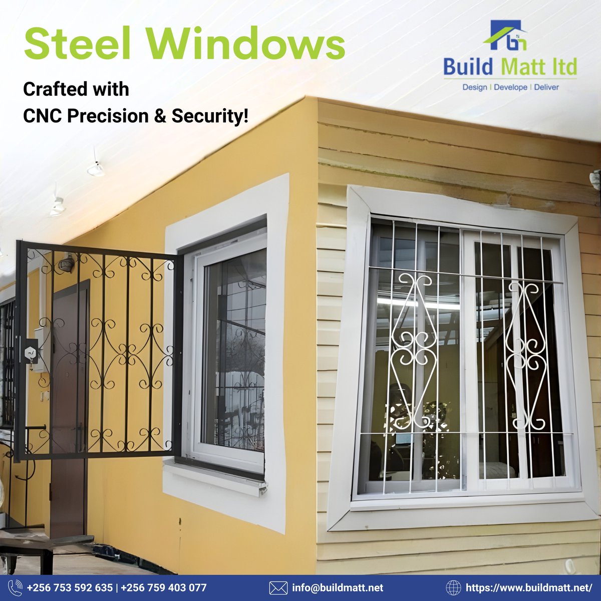 BuildMattug's tweet photo. Precision meets protection. Build Matt’s CNC-cut steel windows deliver superior strength, custom design, and modern aesthetics for homes and commercial spaces.

For more details, Visit: https://t.co/py0lKY0Q0q

#BuildMattLtd #SteelWindows #CNCcutting #CustomDesign #SecureWindows https://t.co/aFVrZrtgSW