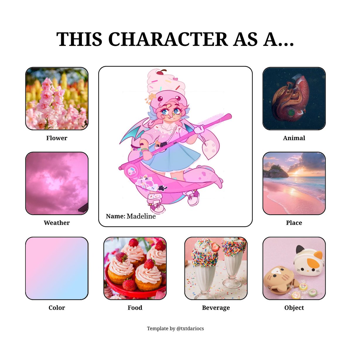 Everyone's favorite cupcake-star-squid-fairy-dragon baby, Madeline! (I miss her.)
Art by: vgen.co/GrimmLimbo